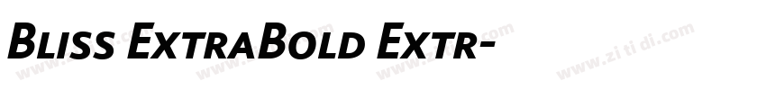 Bliss ExtraBold Extr字体转换